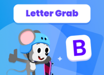 Race with ABC on his skateboard, collecting the letter B.