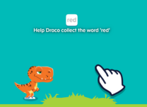 Join Draco the Dinosaur in 'Draco's Dash' as he leaps through a prehistoric landscape, collecting letters and enhancing phonetic skills with each successful find.