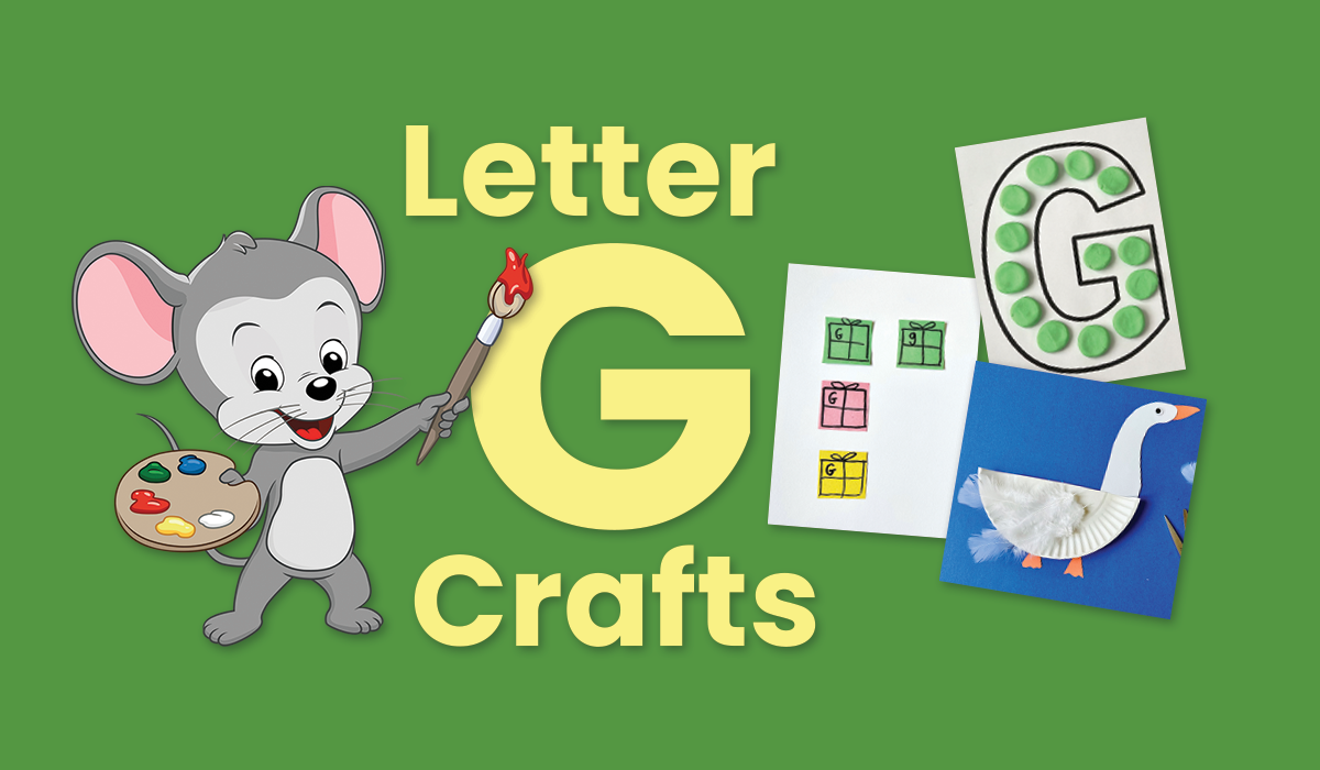 Fun letter g craft activities for preschoolers and kindergarteners from ABCmouse.com.