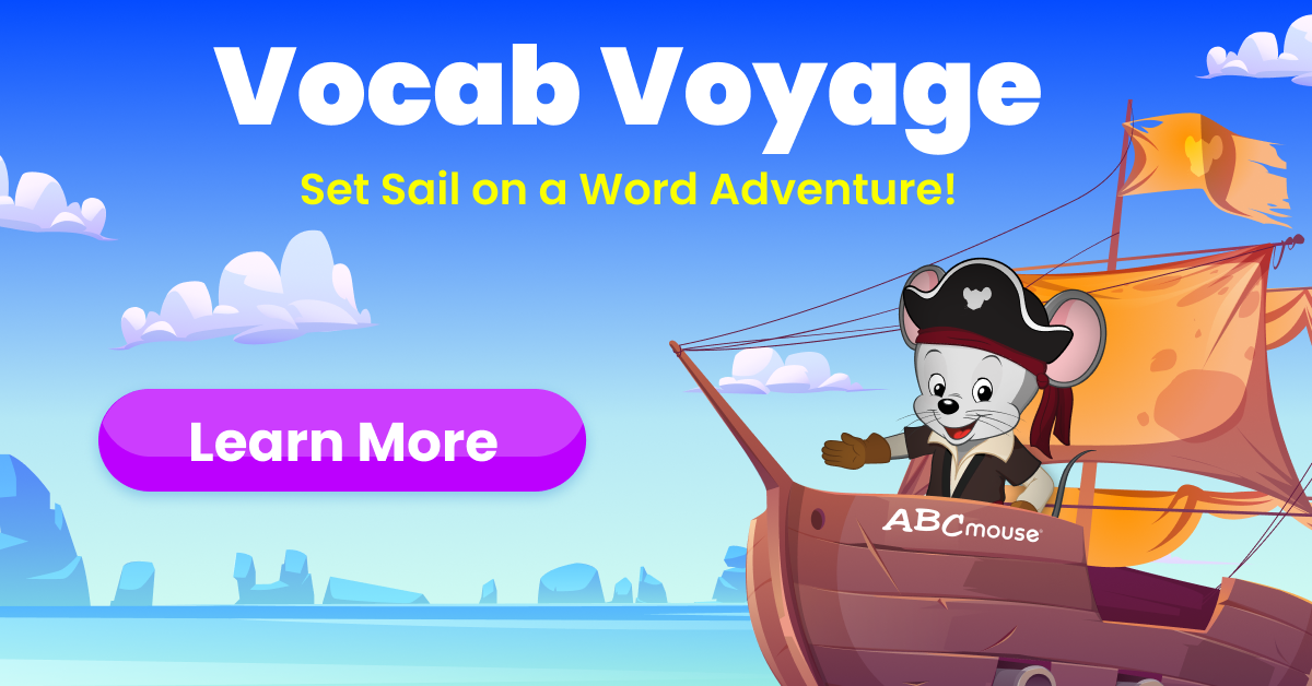 Vocab voyage set sail on a word adventure with ABCmouse.com. 