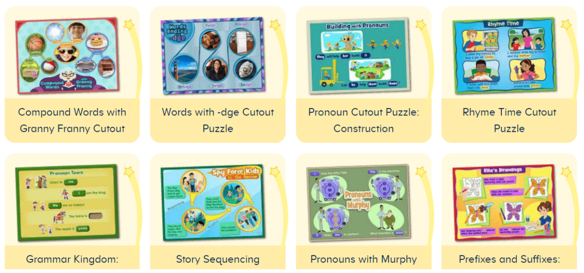 ABCmouse puzzles that kids can play. 