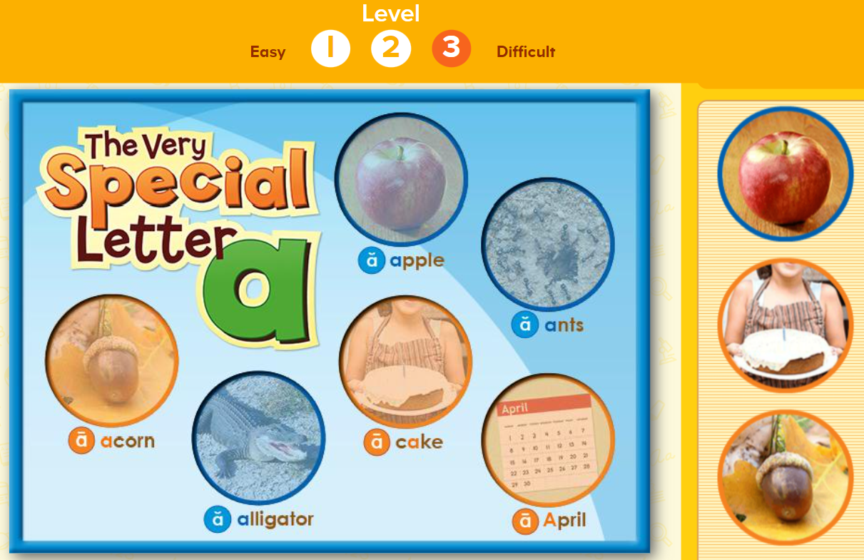 Special letter A puzzle from ABCmouse.com. 