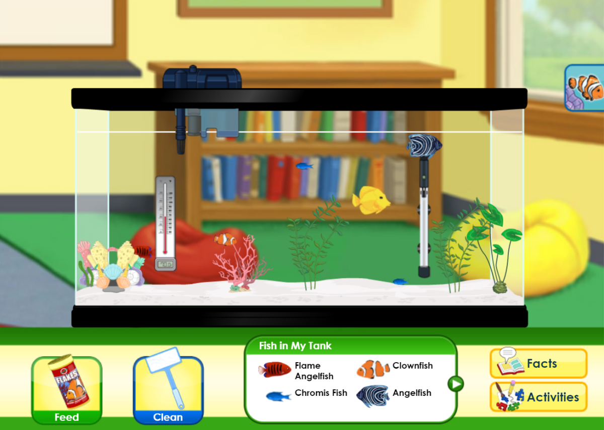 ABCmouse virtual aquarium. 