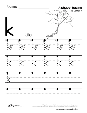 Letter K Worksheets | ABCmouse