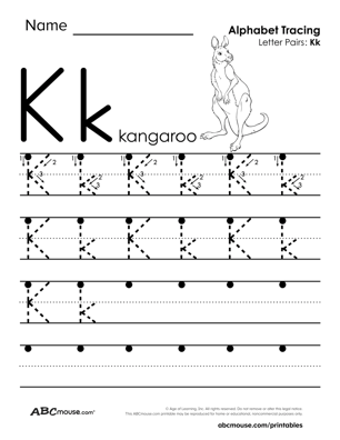 Letter K Worksheets | ABCmouse