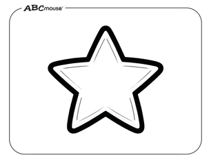 Free printable Happy Memorial Day star coloring page from ABCmouse.com. 