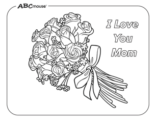 Free printable mother's day coloring page from ABCmouse.com. 