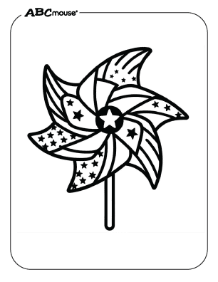 Free printable 4th of July coloring page. 