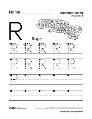 Letter R Worksheets | ABCmouse