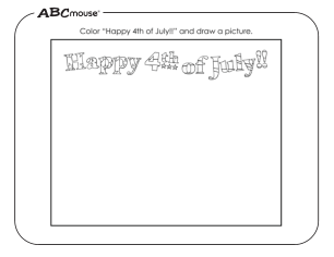 Free printable 4th of July coloring page. 