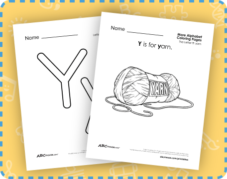 Free letter y printable worksheets from ABCmouse.com. 