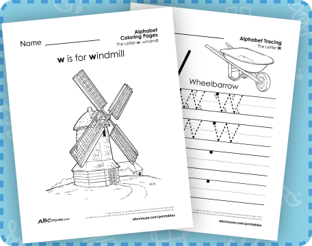 Free printable worksheets for the letter w from ABCmouse.com. 
