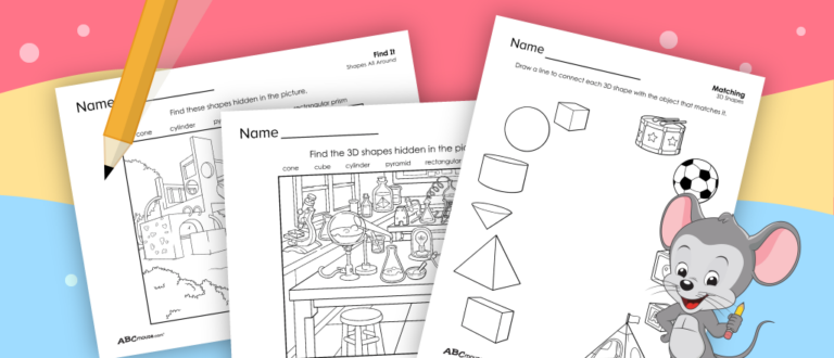 3d Shape Math Sheets 