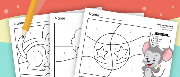 Color-by-Number Worksheets for Preschool | ABCmouse