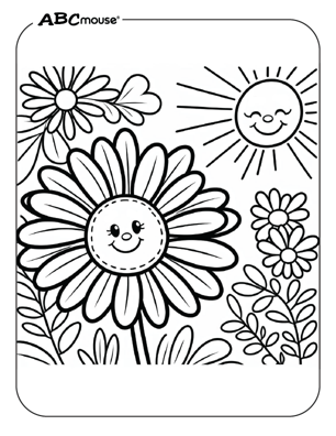 Free printable daisy flower pictures from ABCmouse.com. 