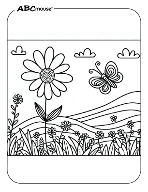 Free printable daisy flower pictures from ABCmouse.com. 