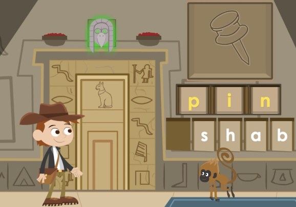 Screenshot of Austin and Scout: doors of mystery game on ABCmouse.com. 