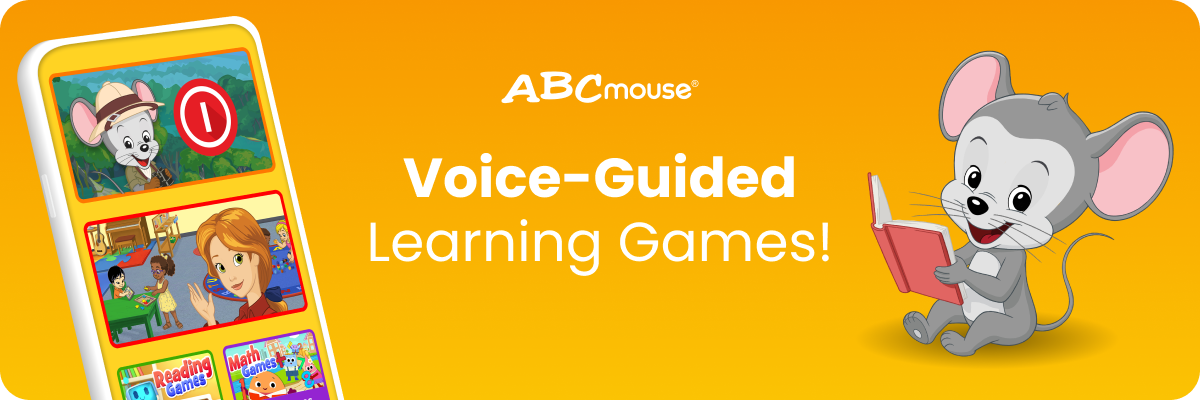 ABCmouse voice-guided learning games for kids. 
