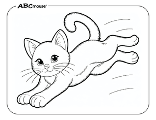 Free printable cat coloring pages for kids from ABCmouse.com. 