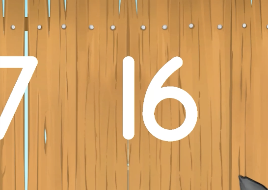 Numbers on the fence ABCmouse game screenshot. 