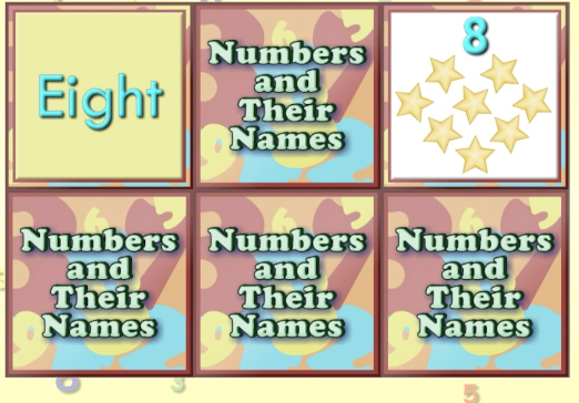Numbers and their names ABCmouse game screenshot. 