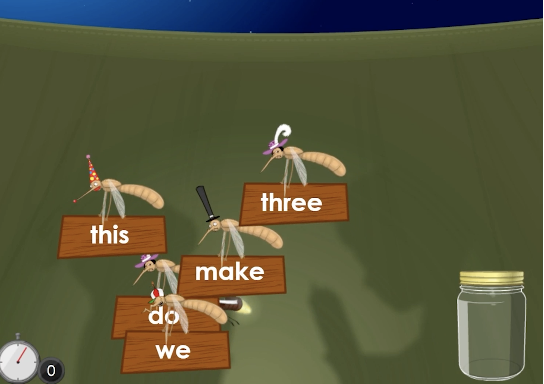 Screen capture of the game Campfire Bug out, by ABCmouse.com. 