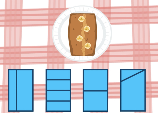 Screen shot of a fun math bake sale game from ABCmouse.com. 