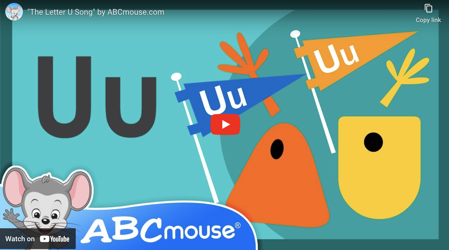 Letter u song from ABCmouse.com.