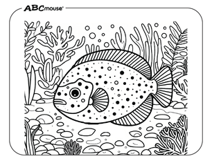 Free fish coloring page from ABCmouse.com. 