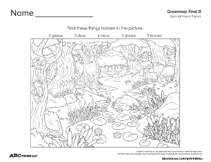 Free printable noun worksheet for kids from ABCmouse.com. 