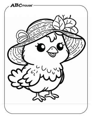 Free printable chicken coloring book page from ABCmouse.com. 