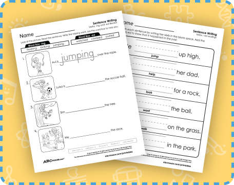 Free printable verb worksheets from ABCmouse.com. 