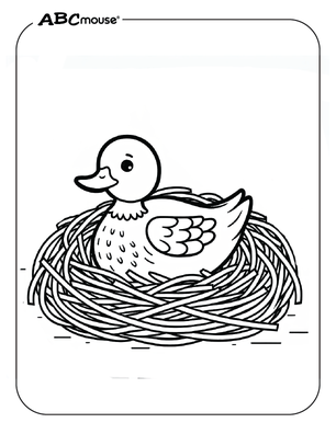 Free printable duck coloring page from ABCmouse.com. 