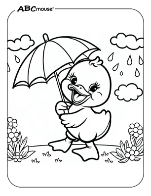 Free printable duck coloring page from ABCmouse.com. 