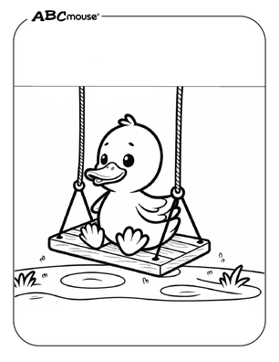 Free printable duck coloring page from ABCmouse.com. 