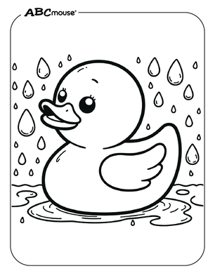 Free printable duck coloring page from ABCmouse.com. 