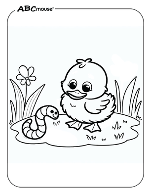 Free printable duck coloring page from ABCmouse.com. 