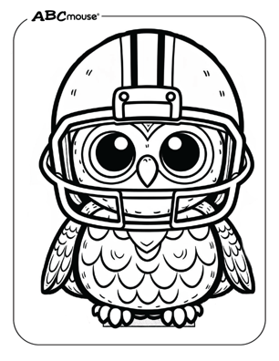 Free printable owl coloring page from ABCmoue.com. 