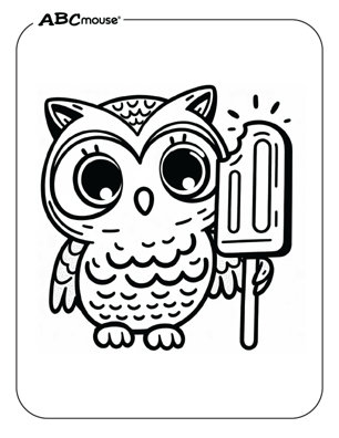 Free printable owl coloring page from ABCmoue.com. 