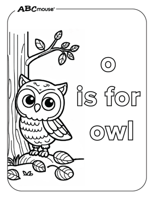 Free printable owl coloring page from ABCmoue.com. 