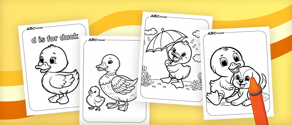 Free printable duck coloring pages from ABCmouse.com. 