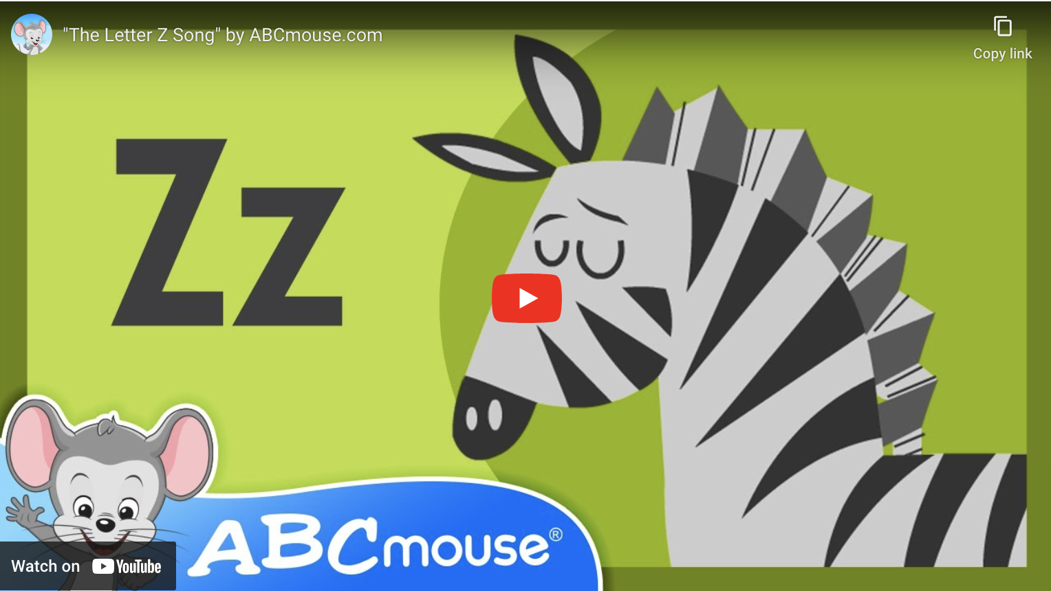 ABCmouse letter z song for kids. 