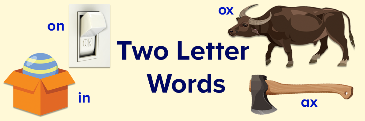 2 Letter Words for Kids (Free Printable List)