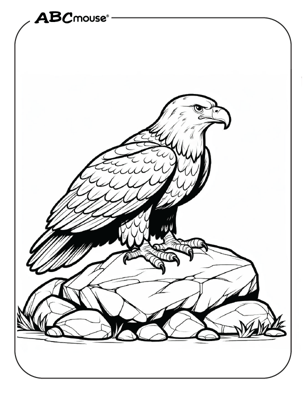 Free printable eagle coloring page from ABCmouse.com. 