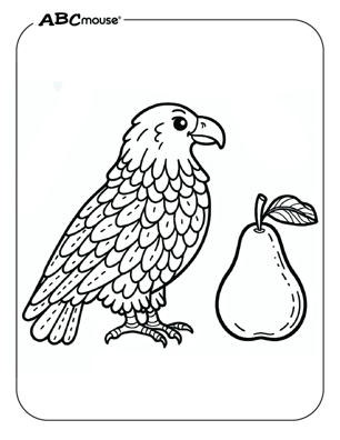 Free printable eagle coloring page from ABCmouse.com. 