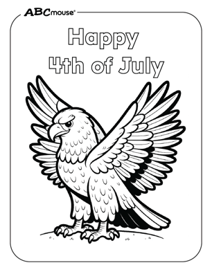 Free printable eagle coloring page from ABCmouse.com. 