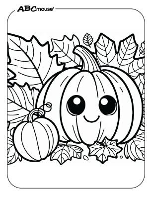 Free printable Halloween pumpkin coloring page for kids. 