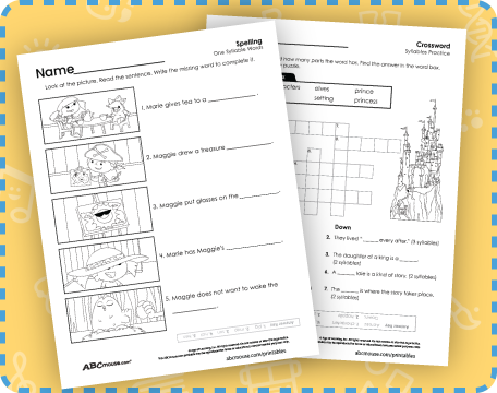 Free printable syllable worksheets for kids from ABCmouse.com. 