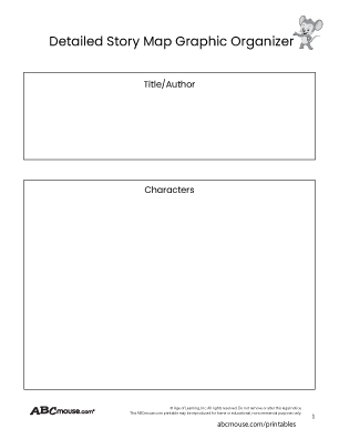 Free printable detailed story map graphic organizer from ABCmouse.com. 