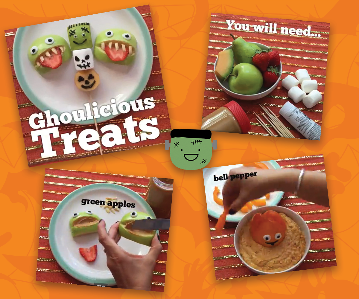 Fun free Halloween snack craft  for kids from ABCmouse.com. 